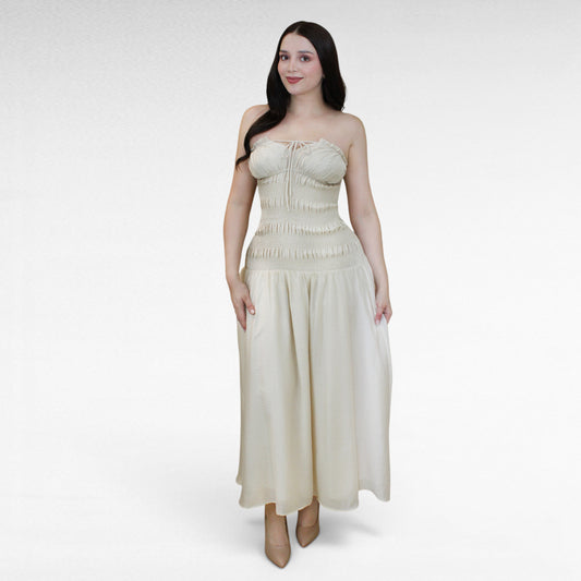 VESTIDO SOL LARGO STRAPLE