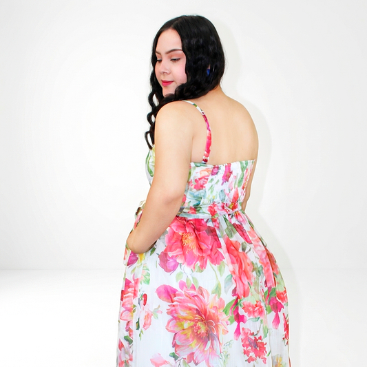 VESTIDI FLORAL DE TIRANTES