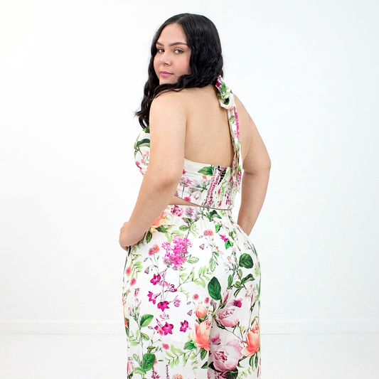 CONJUNTO PANTALON FLORAL Y TOP
