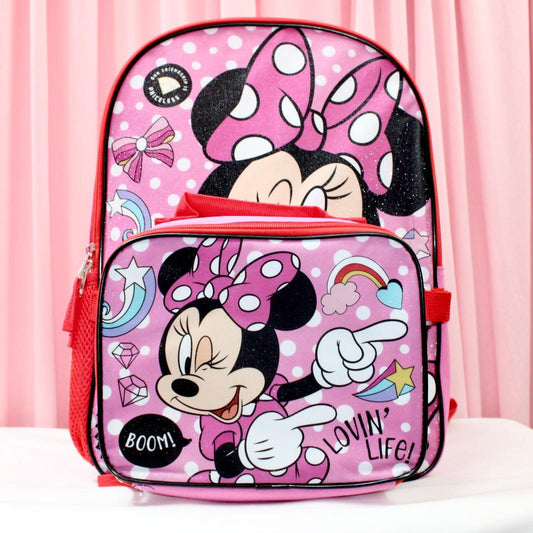 MOCHILA CON LONCHERA MINNIE